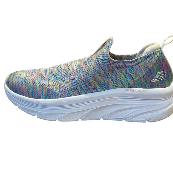 Sketchers Relaxed Fit D'Lux Walker Rainbow Sky Go Walkers Sneakers 8 - Picture 10 of 14